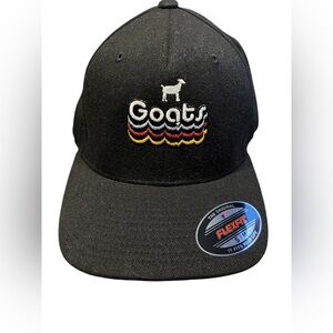 Flex fit Fitted S\M Fitted "Goats" black Hat Flex Cap